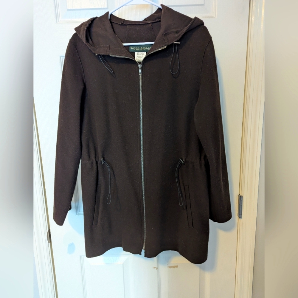 Harvey Bernard Brown Hooded Coat